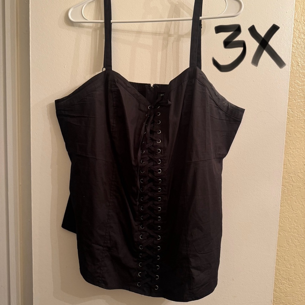 Black torrid corset top size 3